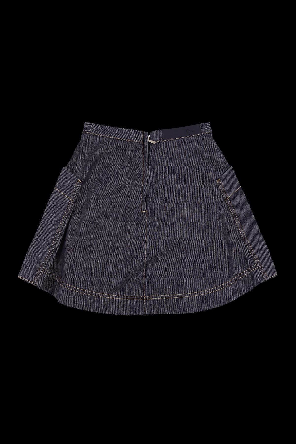 디테일 데님 스커트