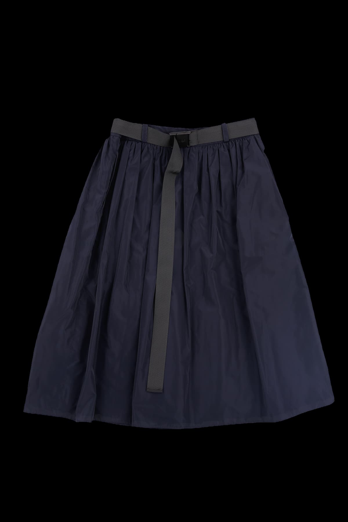 벨티드 플레어 스커트