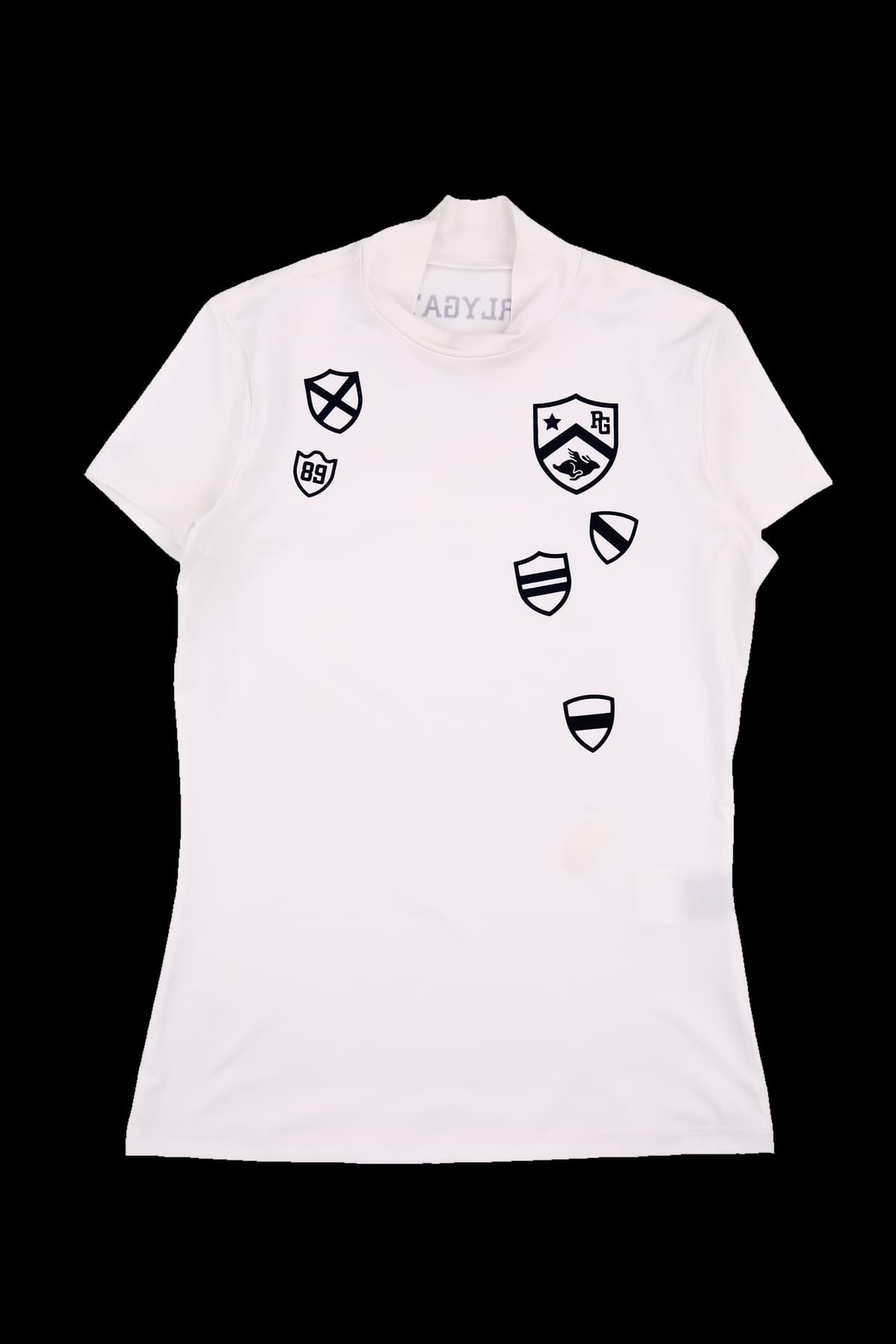 심볼 터틀넥 반팔 티셔츠