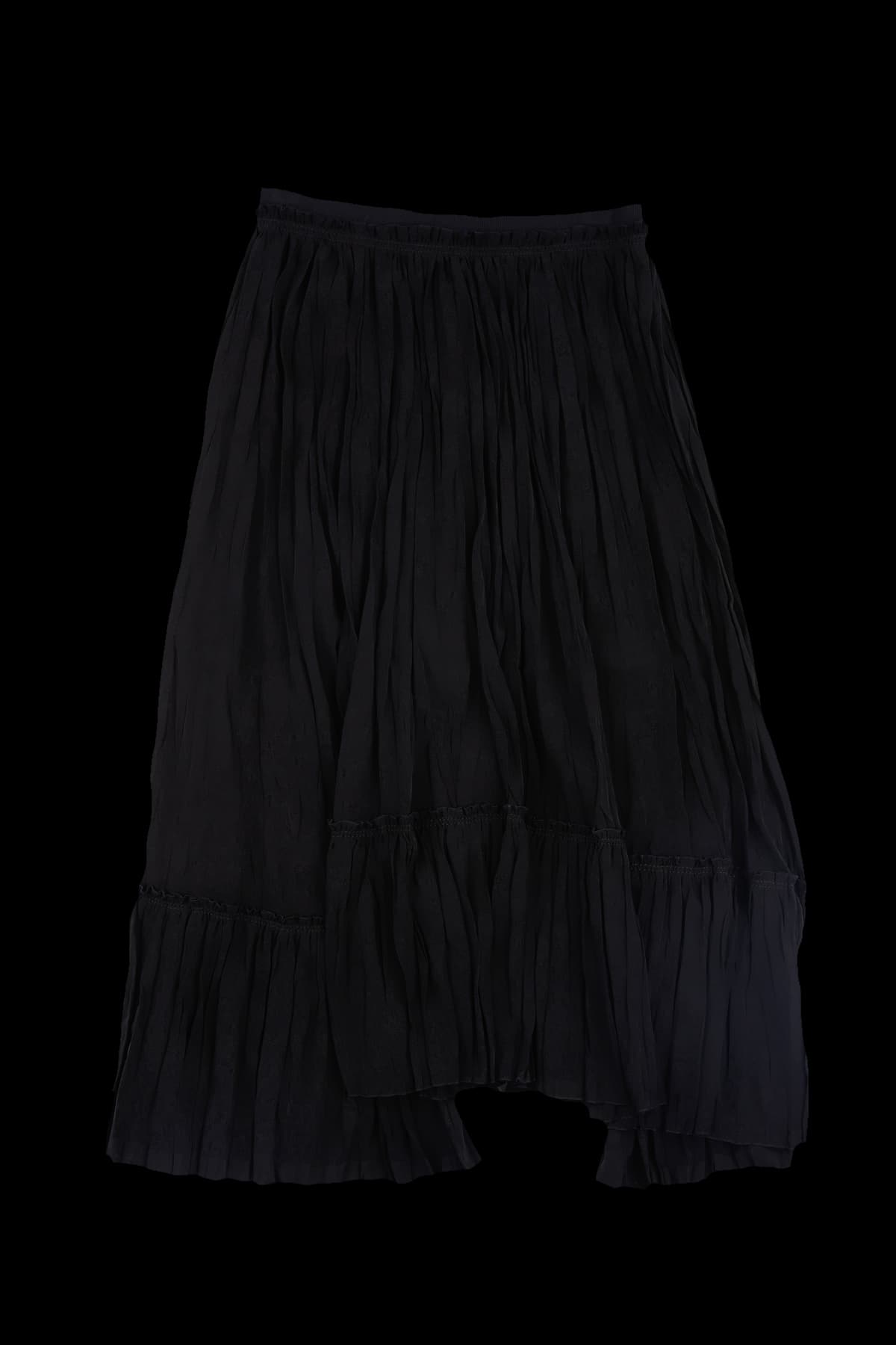 플리츠 롱 스커트