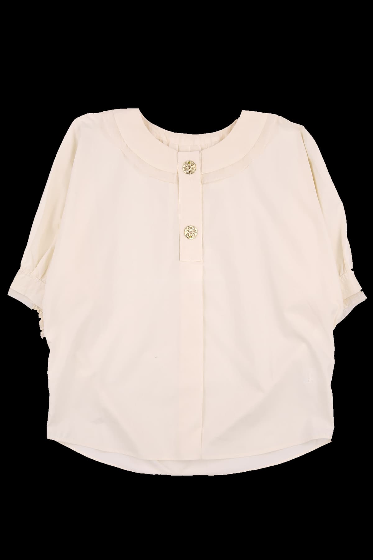 레이스 카라 블라우스