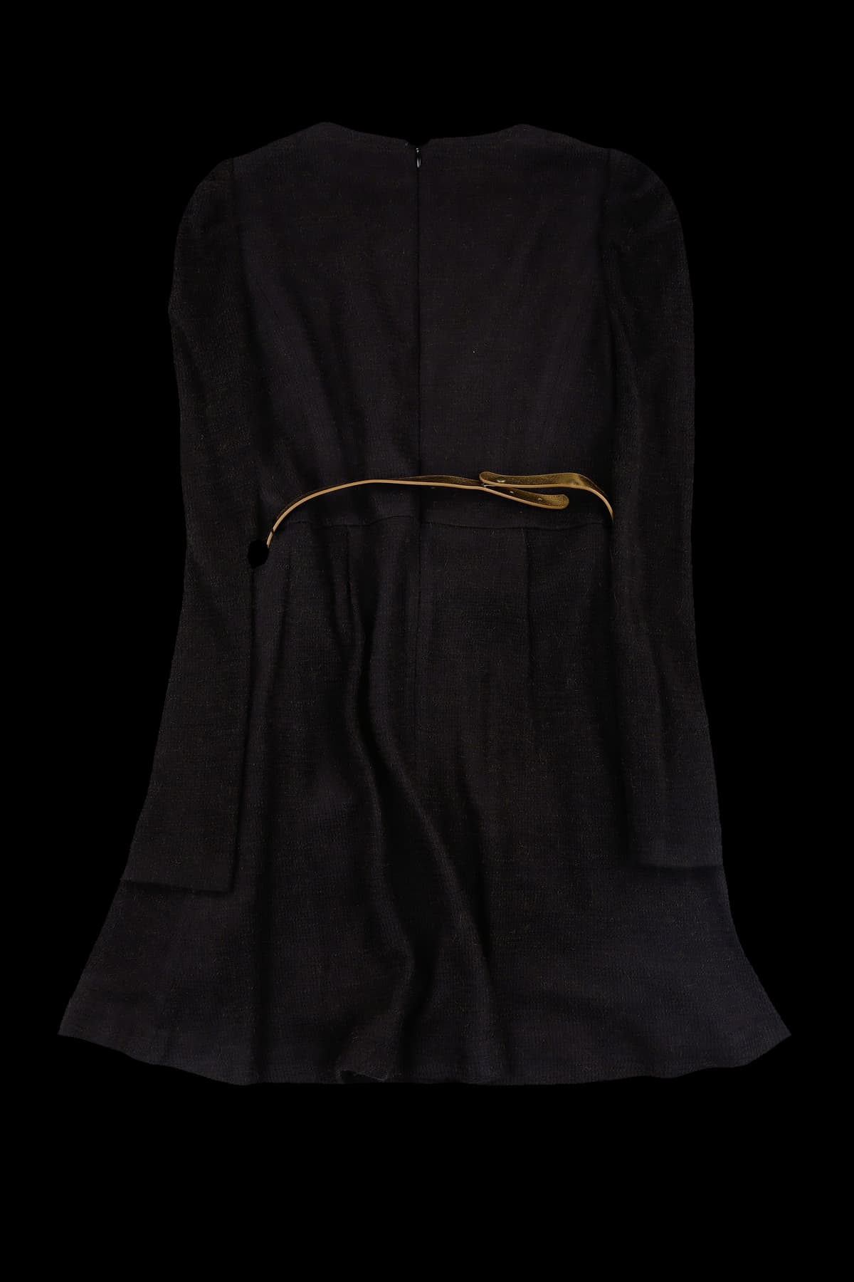 투버튼 긴팔 원피스