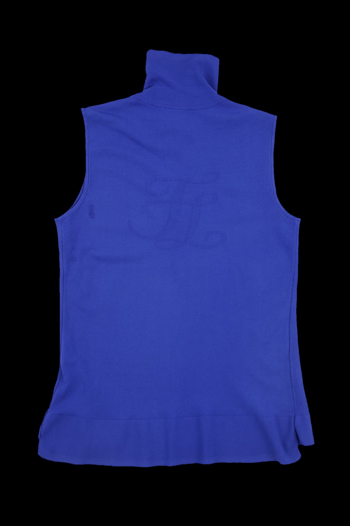 와이드 카라 민소매 니트