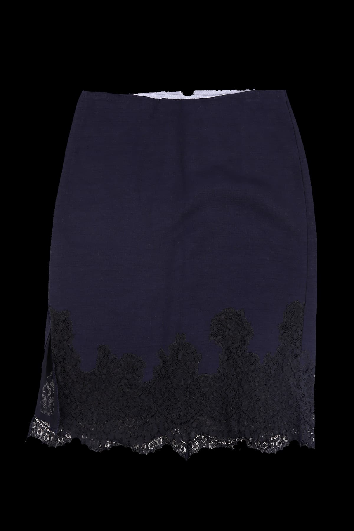 시스루 헴 스커트