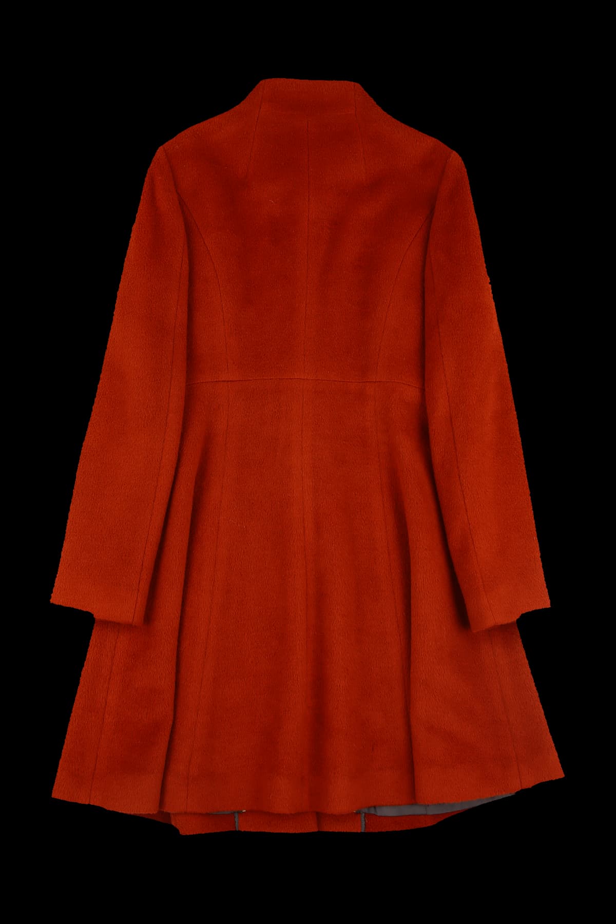 폭스 퍼 울 코트