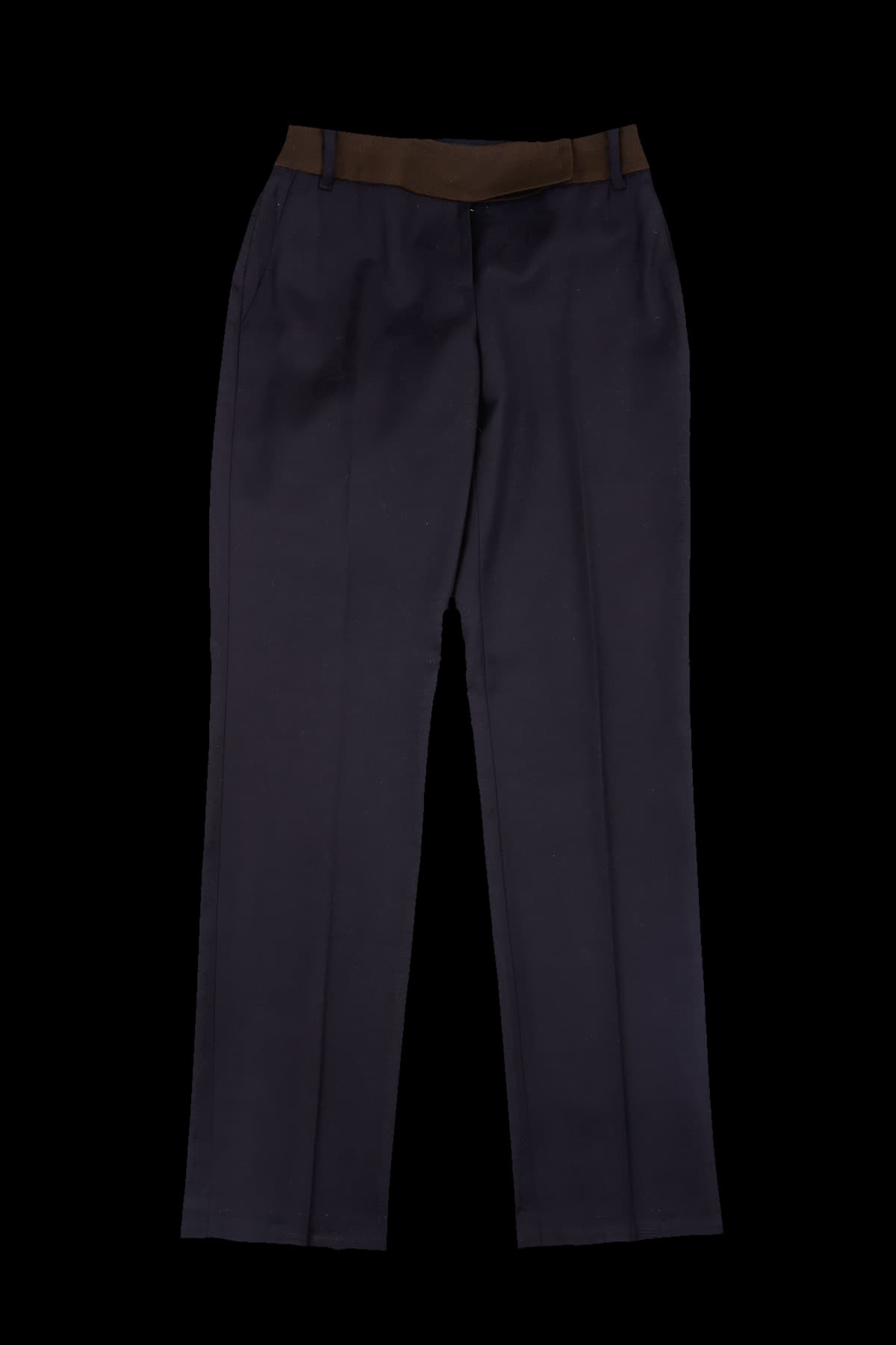 스트레이트 울 팬츠