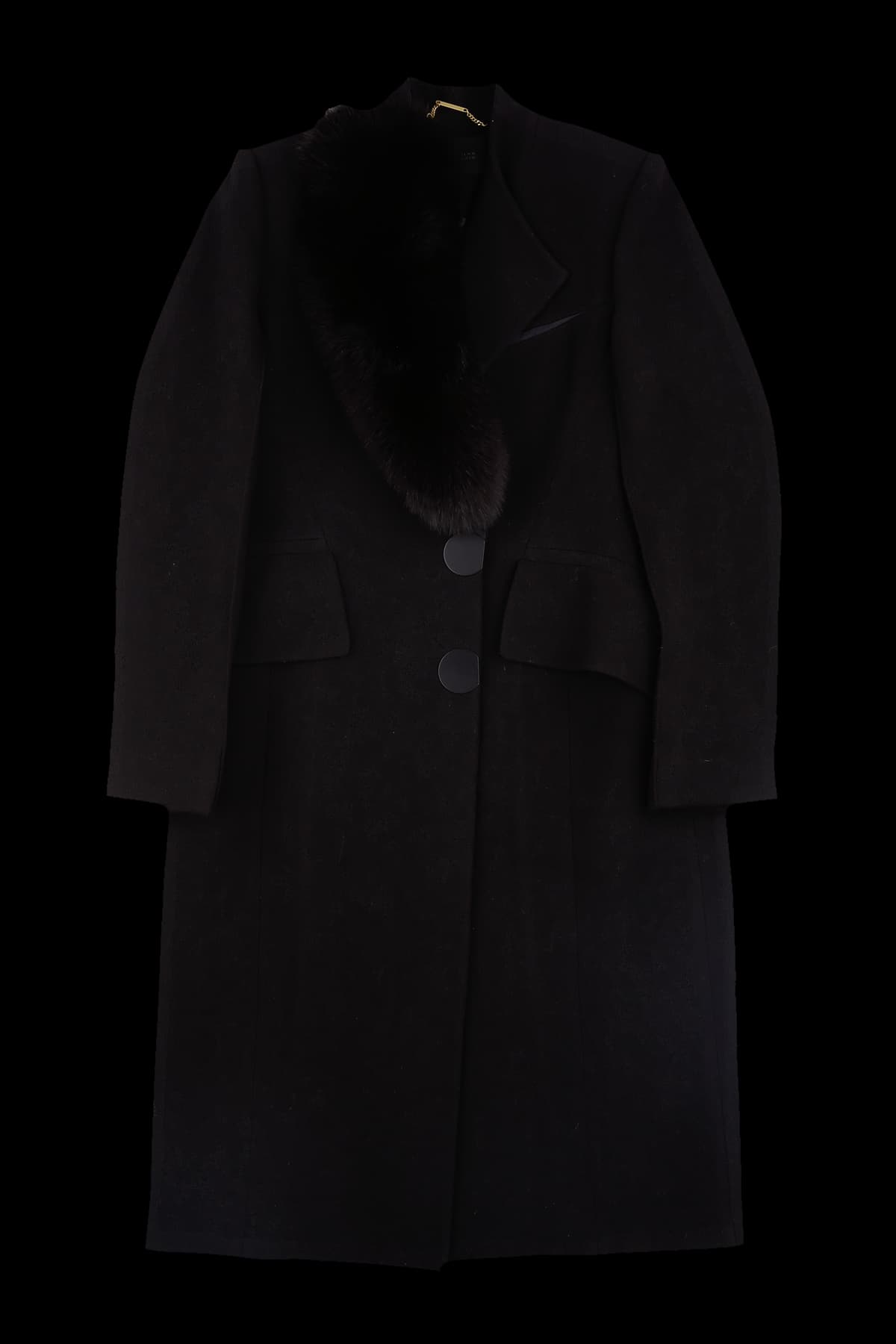 폭스 퍼 디테일 코트