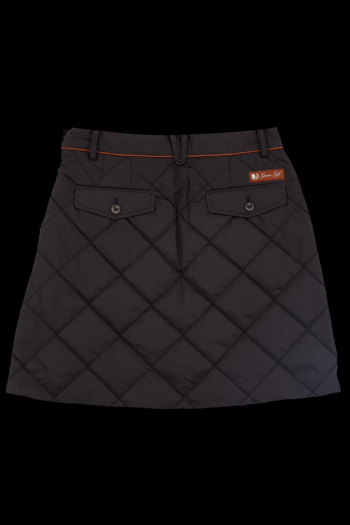 퀼팅 포인트 패딩 큐롯 스커트