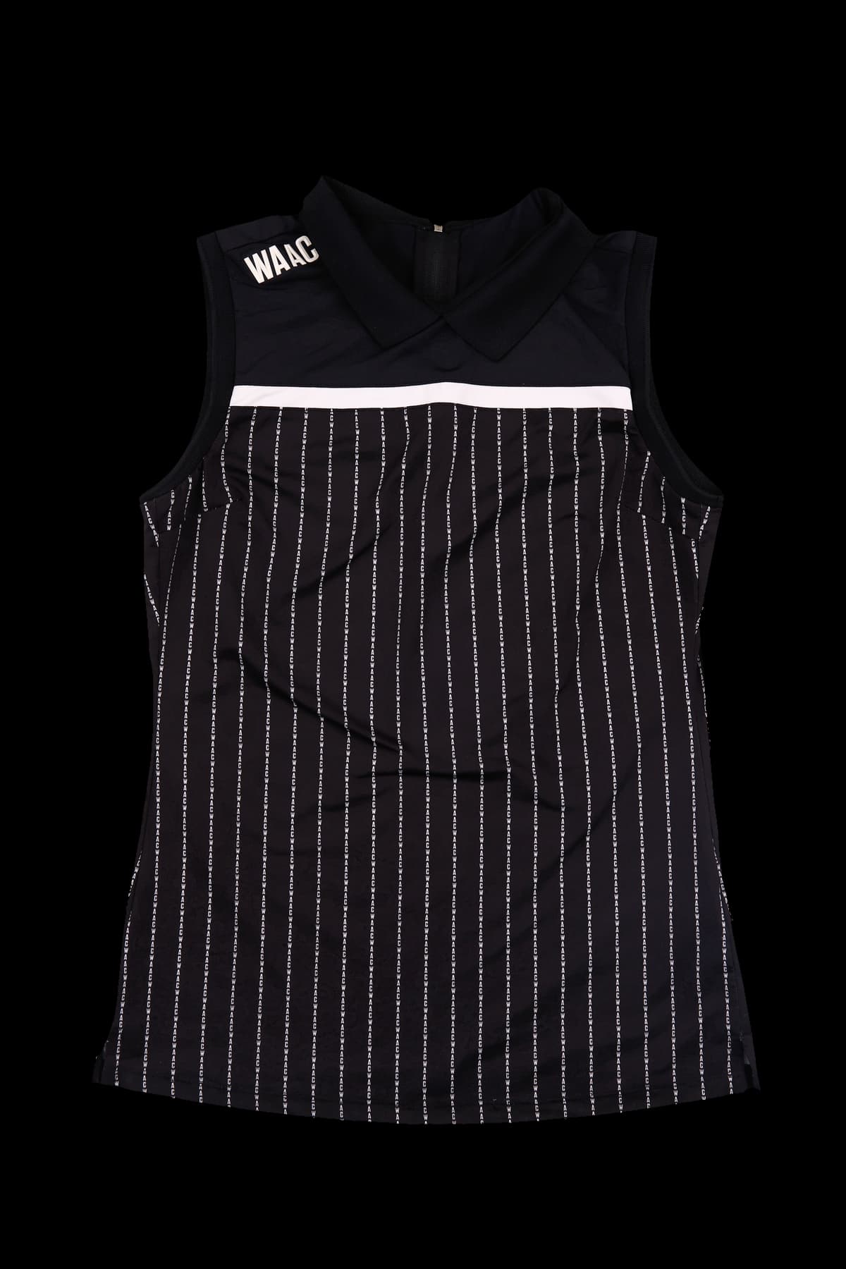 카라 민소매 티