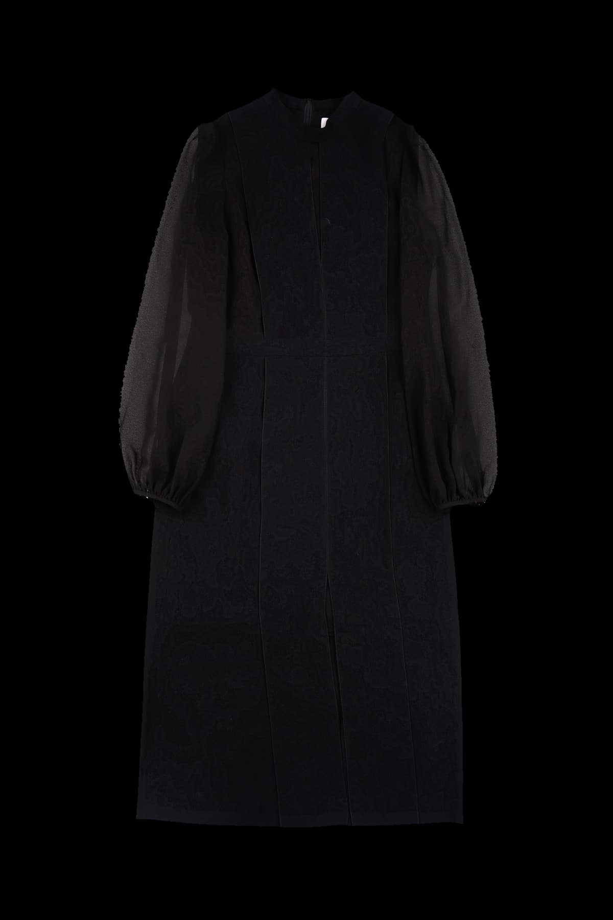 소매 시스루 원피스