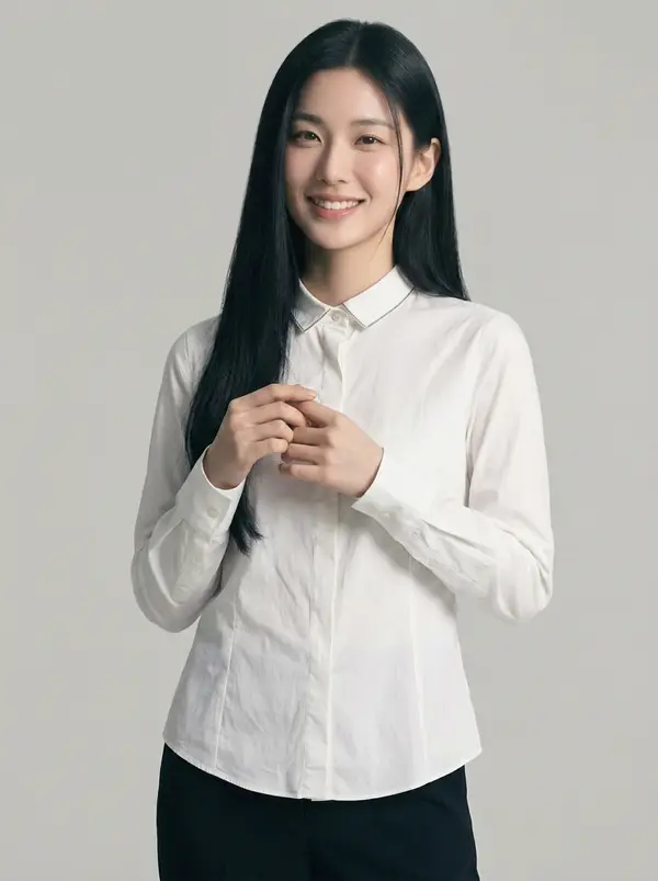 미니멀 포인트 셔츠