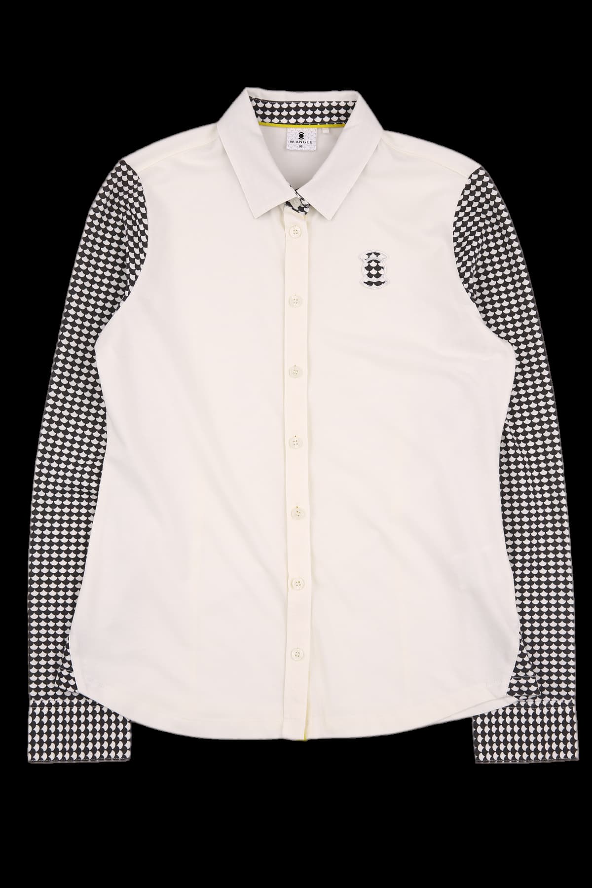 배색 카라 셔츠