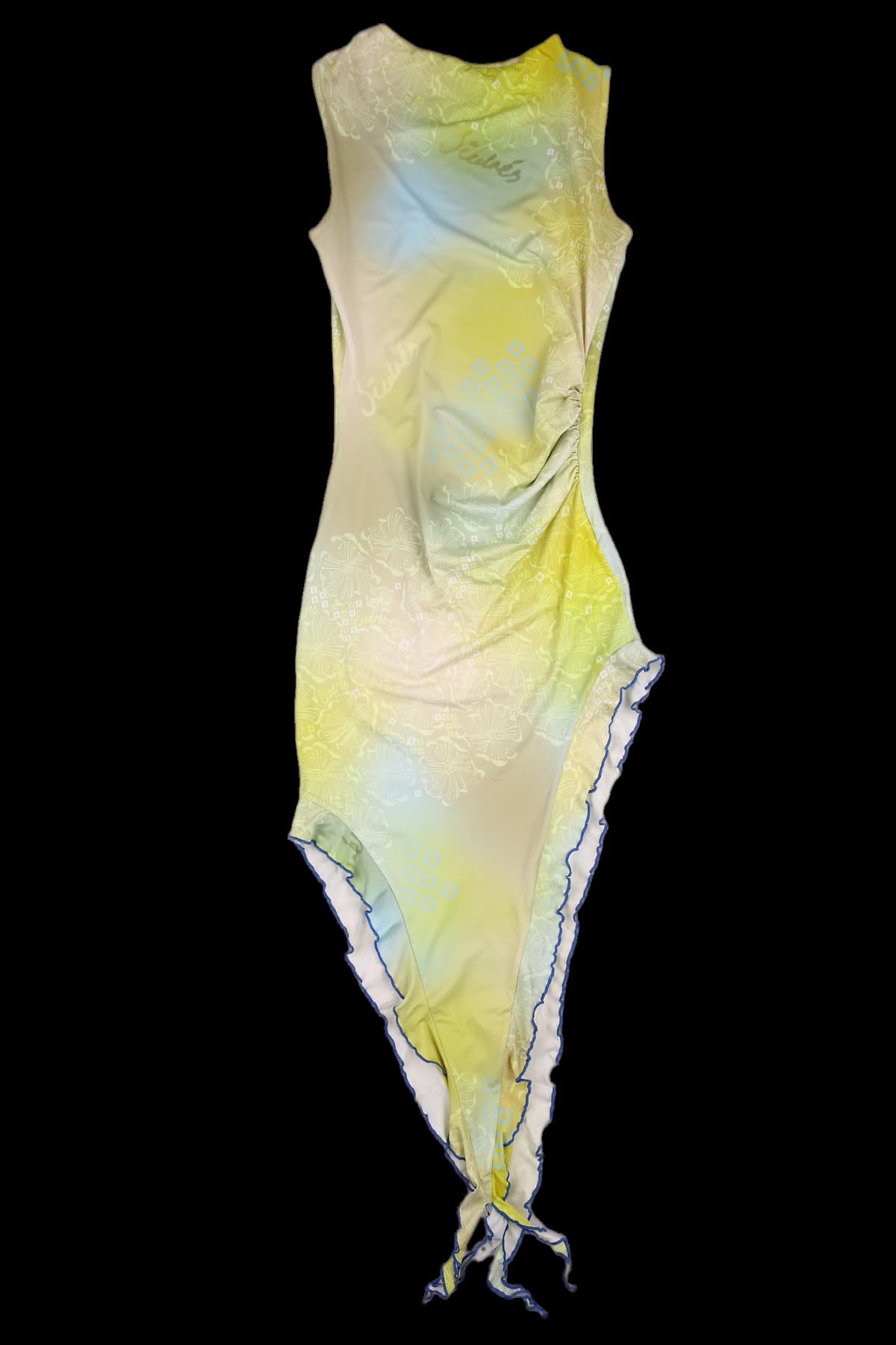 언밸런스 스트레치 드레스