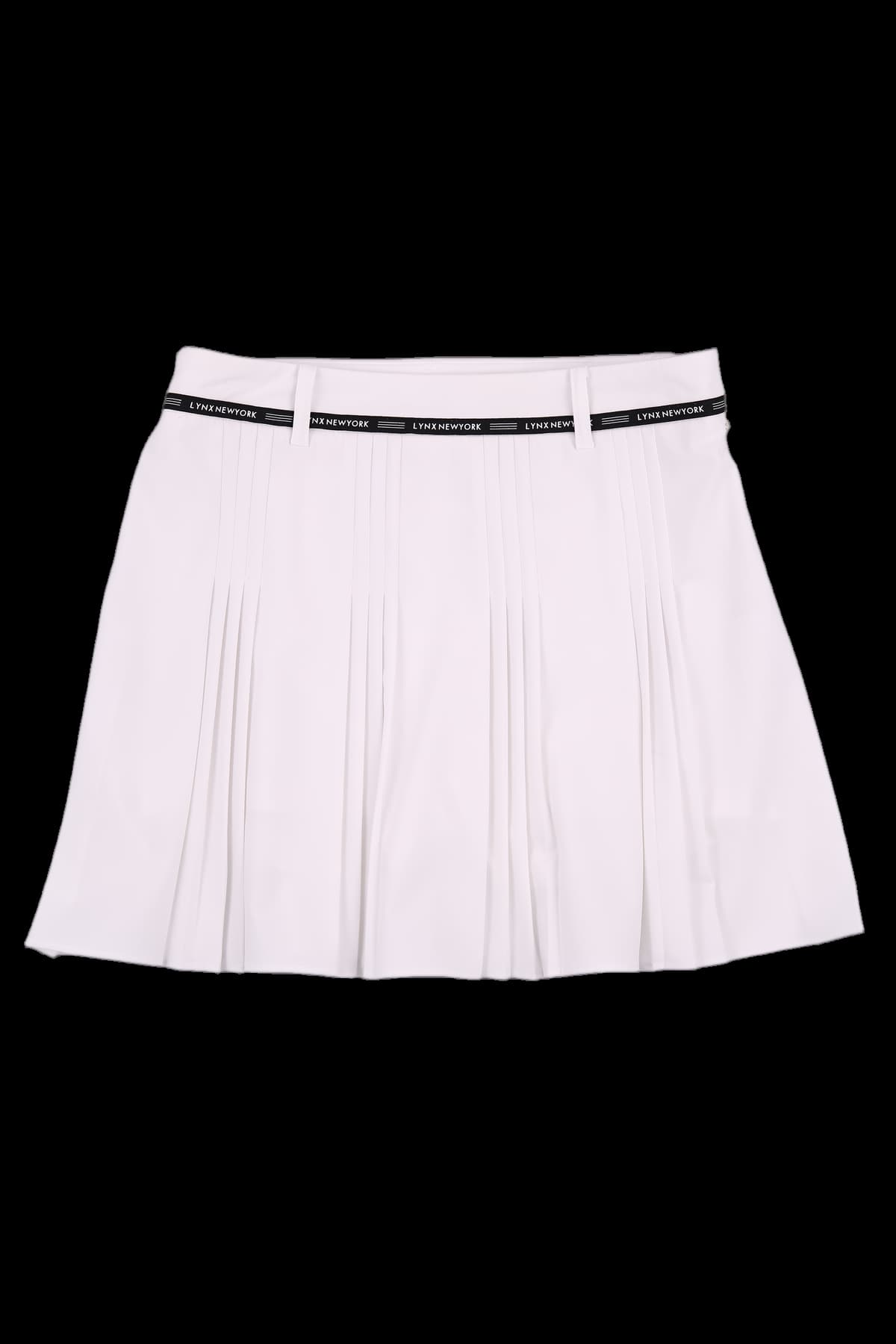 라인 플리츠 스커트