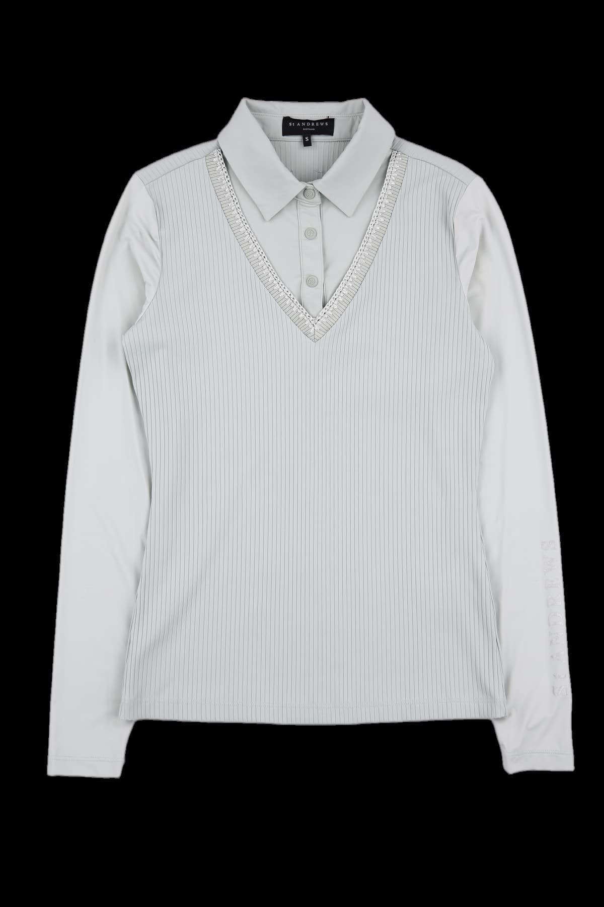 스트레치 긴팔 카라티