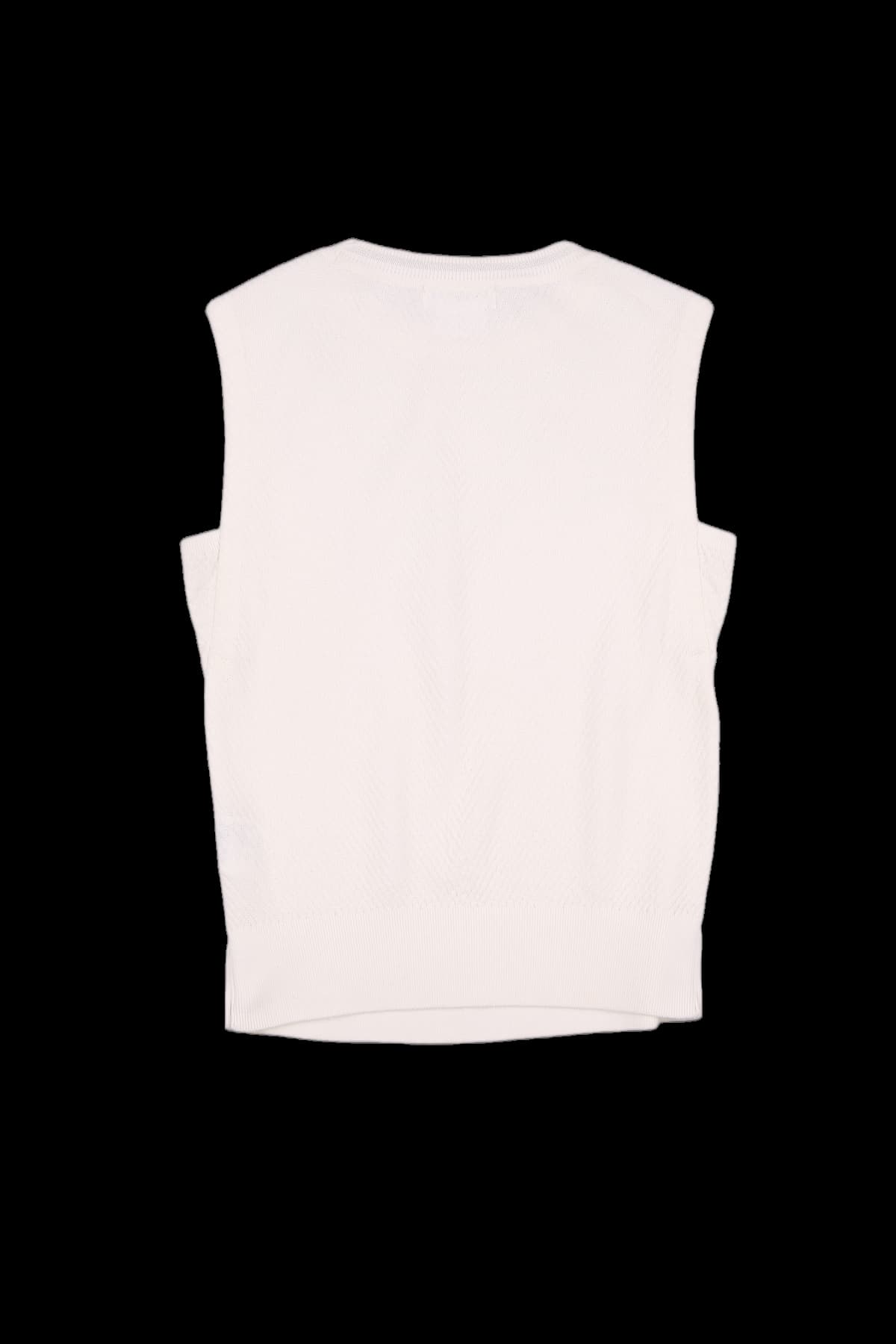 펀칭 니트 슬리브리스