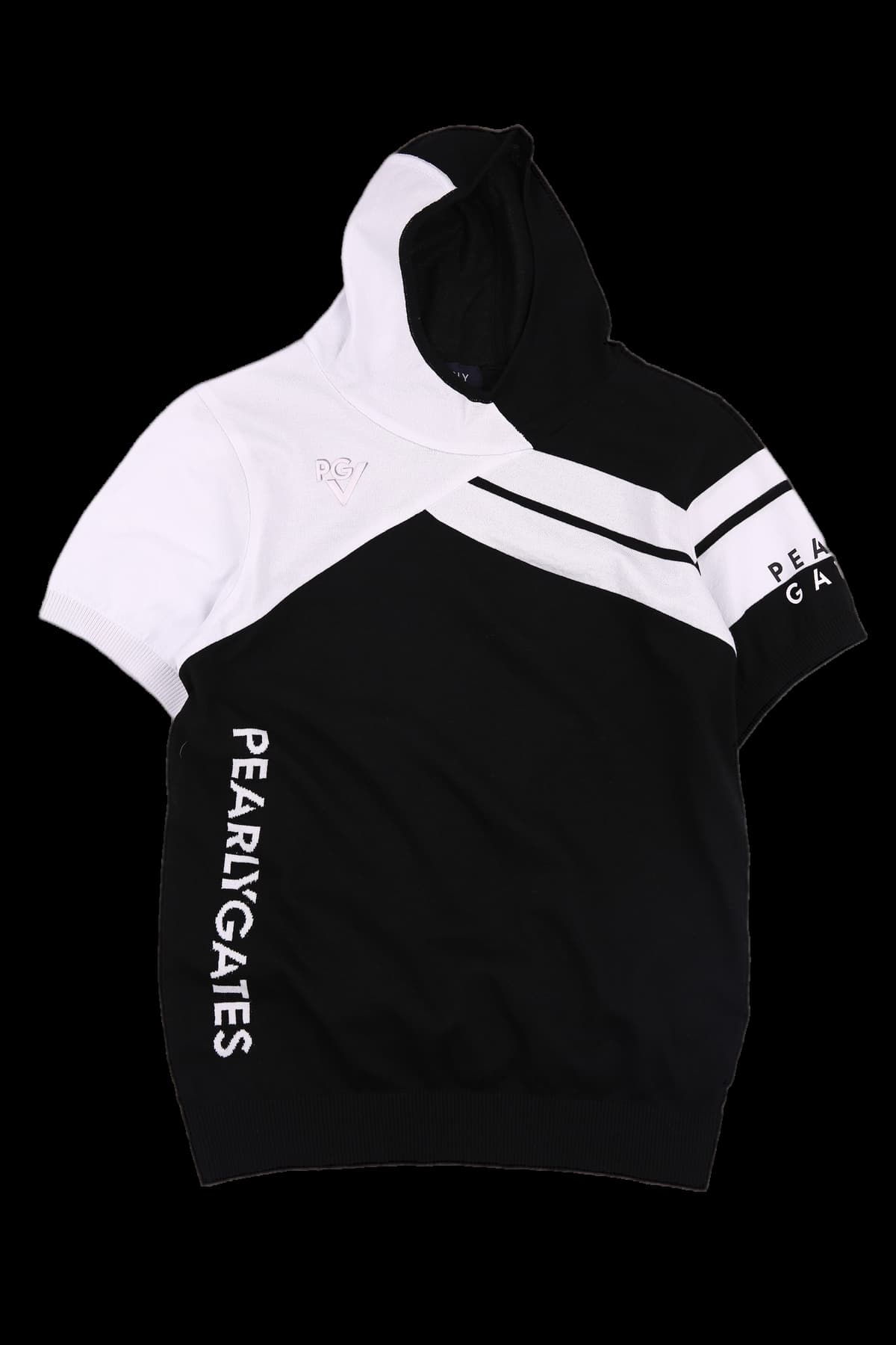 미니 후드 반팔 니트