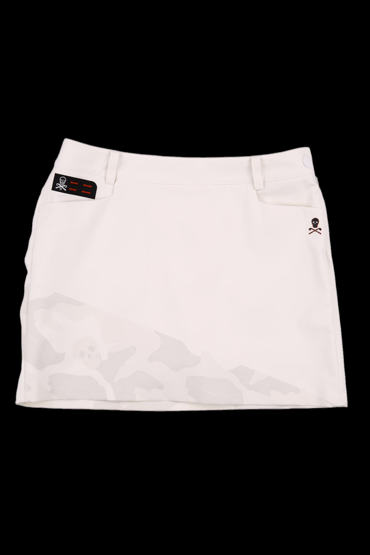 카모 배색 스커트