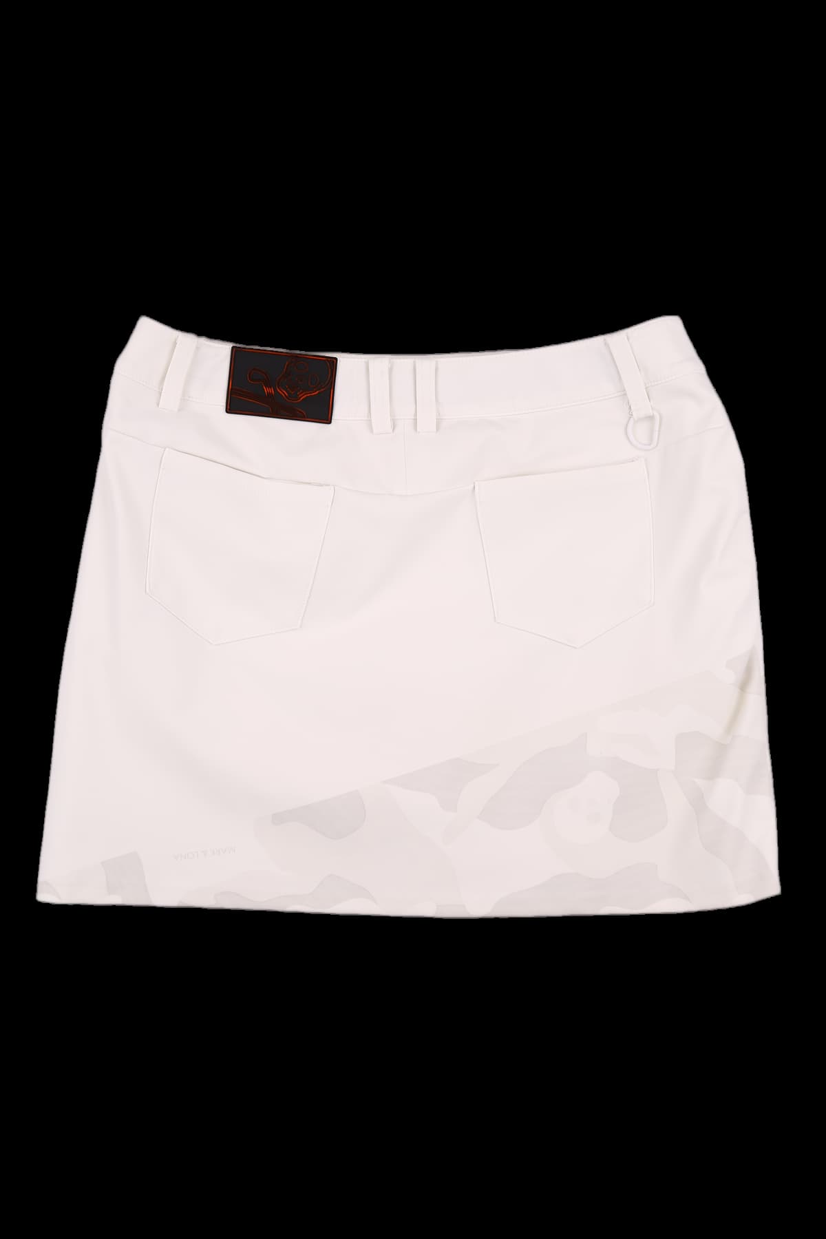 카모 배색 스커트