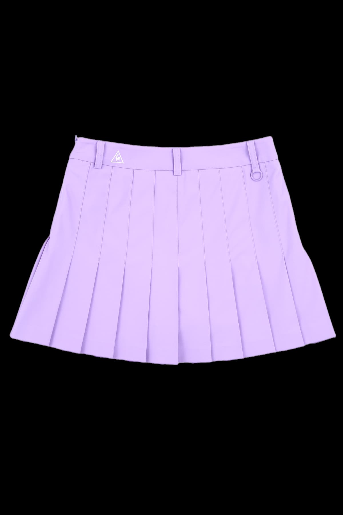 로고 플리츠 스커트