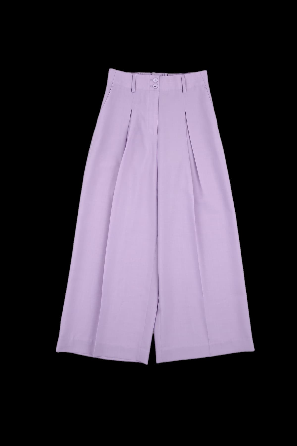 뒷밴딩 핀턱 와이드팬츠