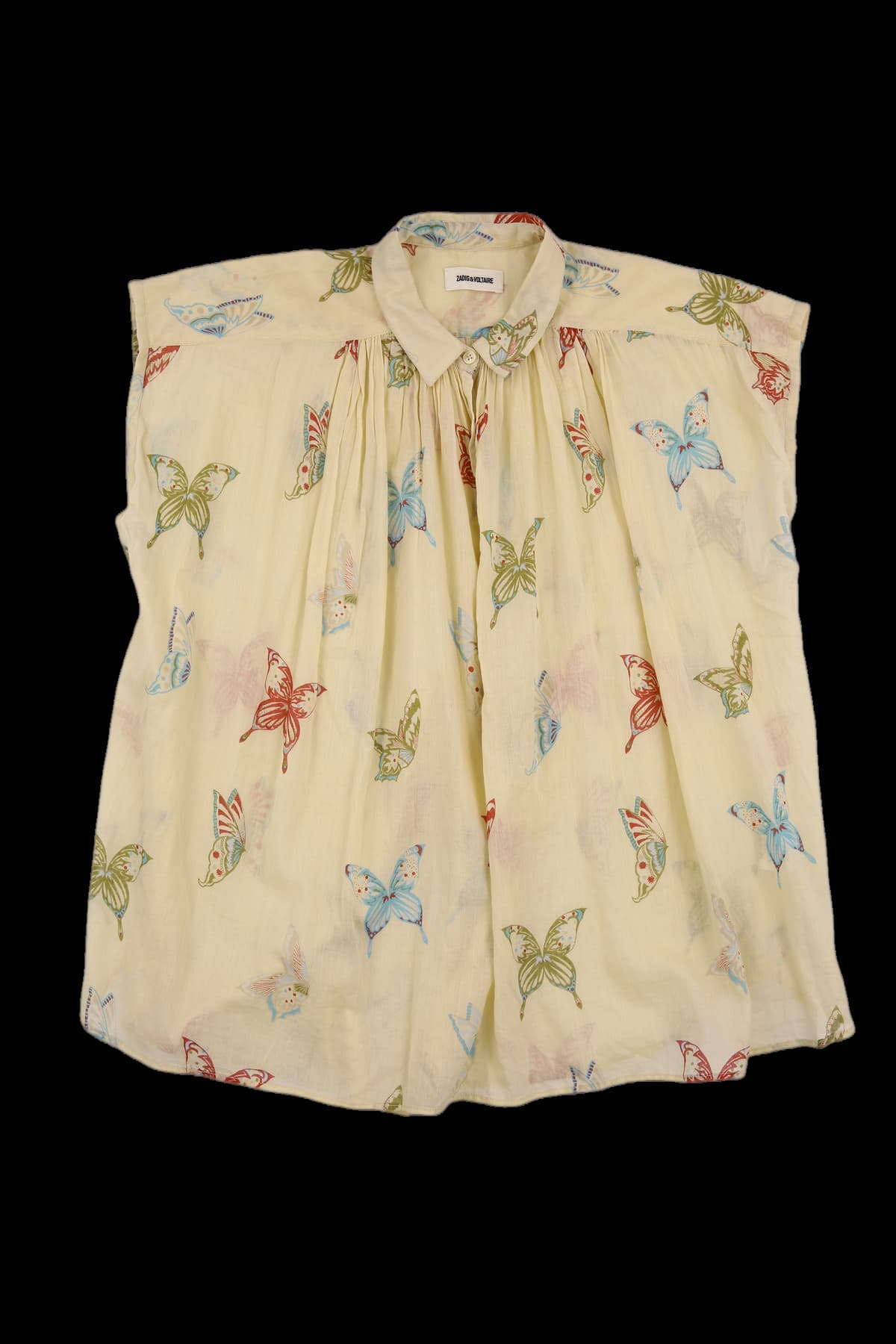 슬리브리스 블라우스