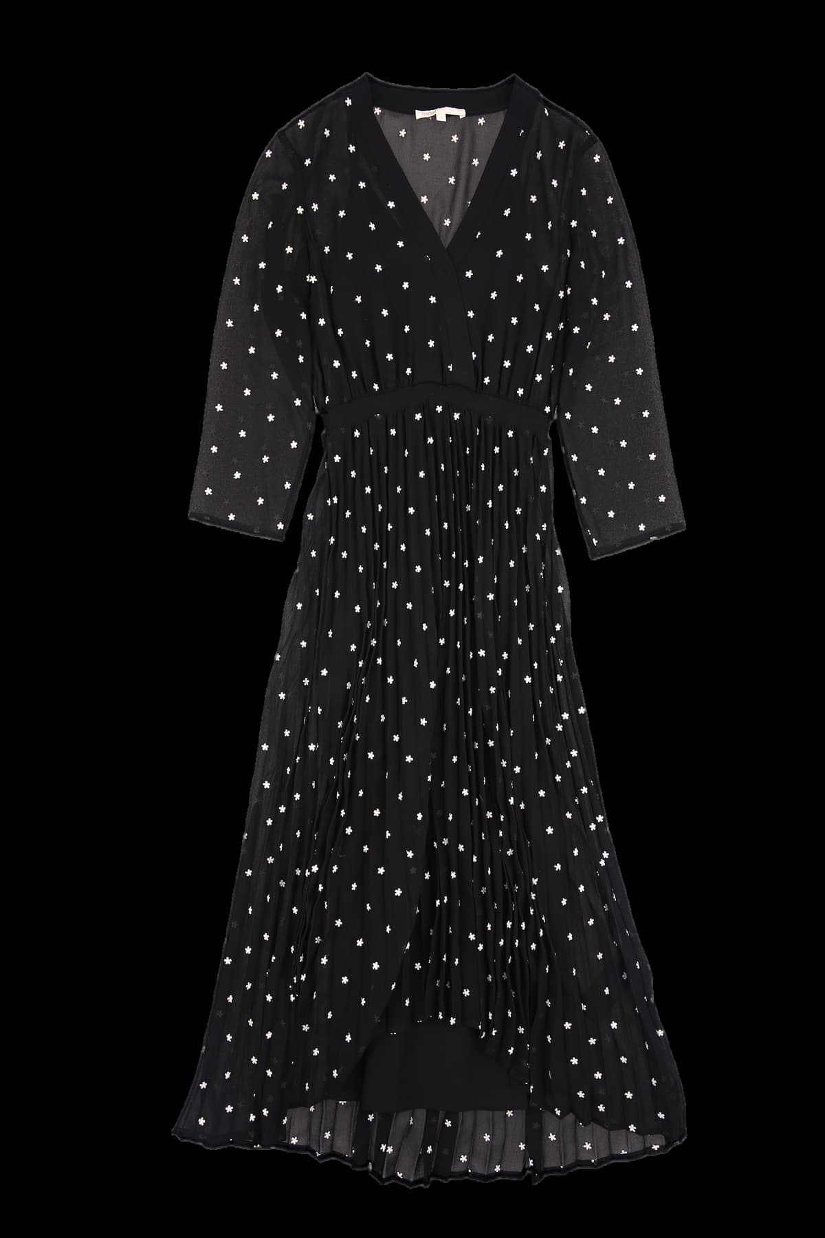 패턴 시스루 원피스