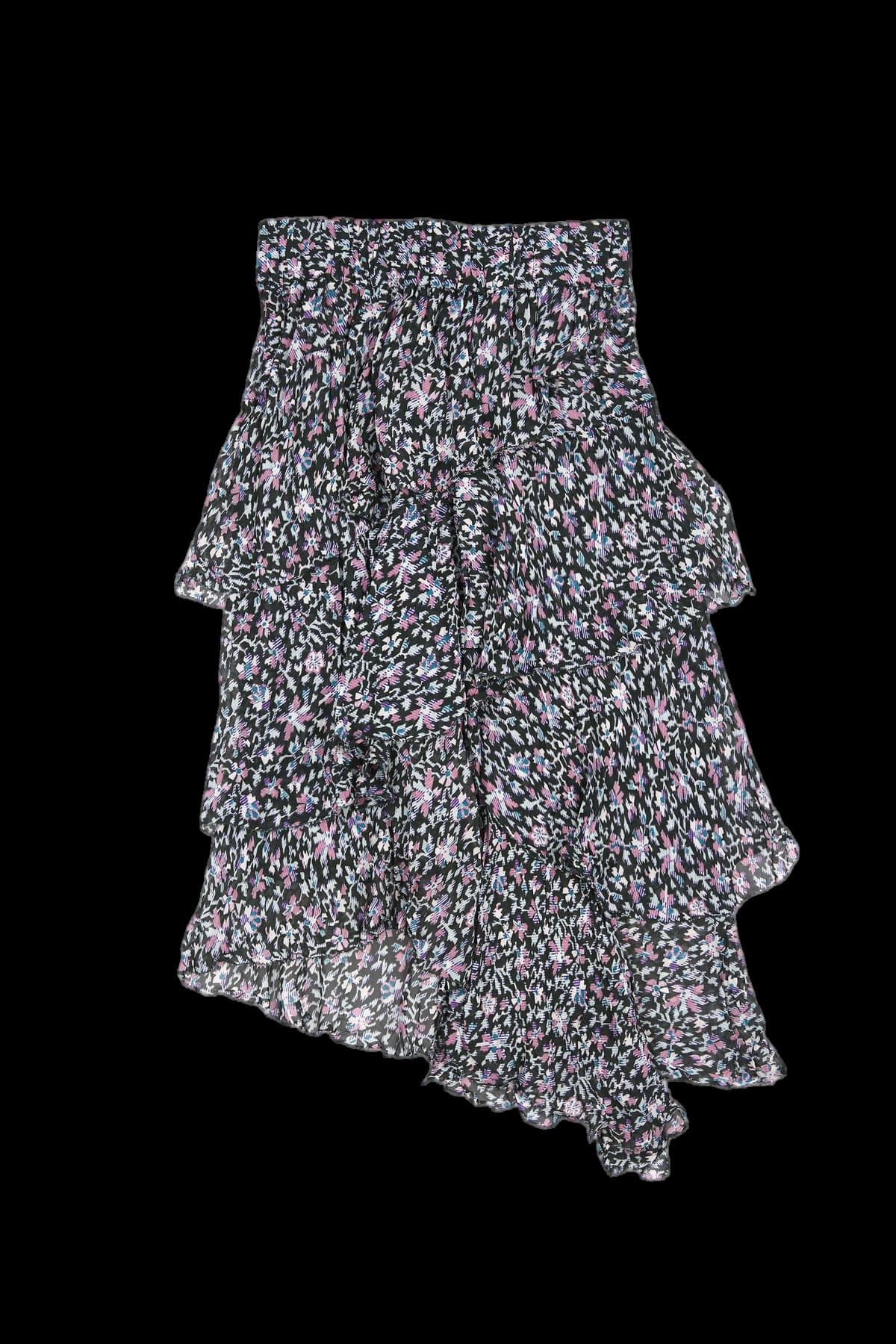 플로럴 레이어 스커트