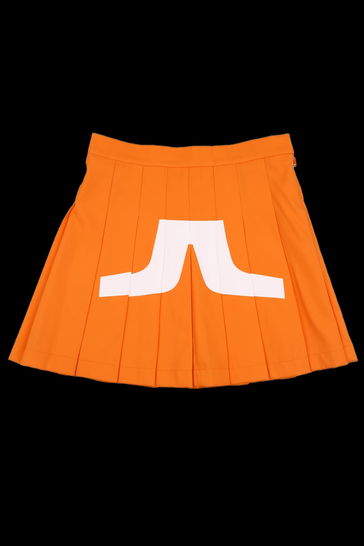 로고 플리츠 스커트