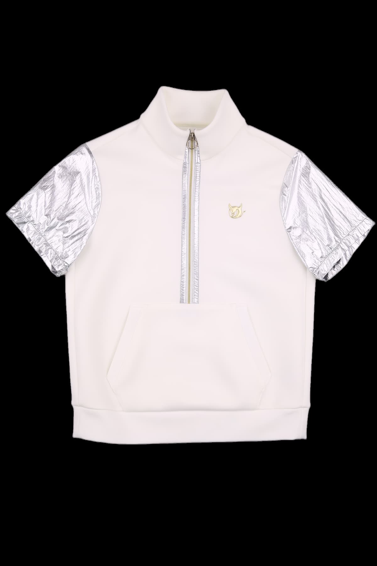 하프집업 반팔 맨투맨