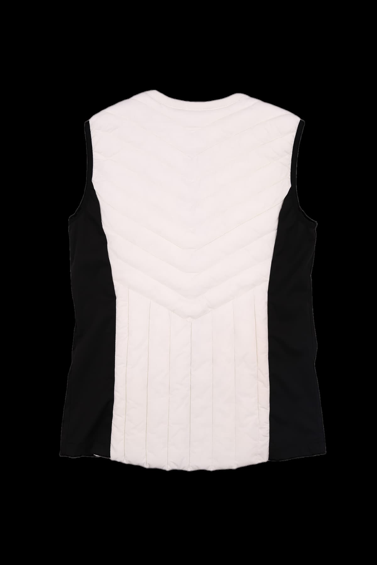 배색 패딩 베스트