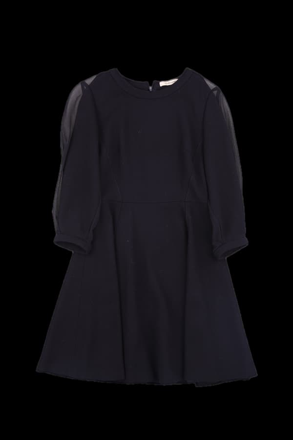 시스루 울 원피스