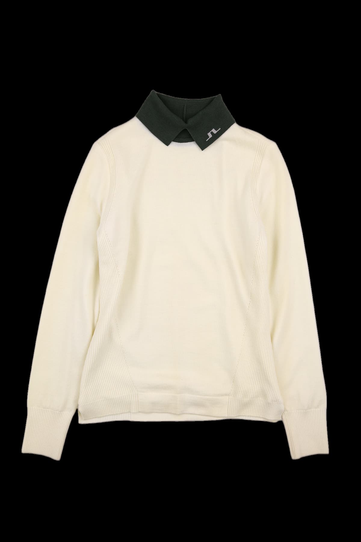 배색 폴라 니트