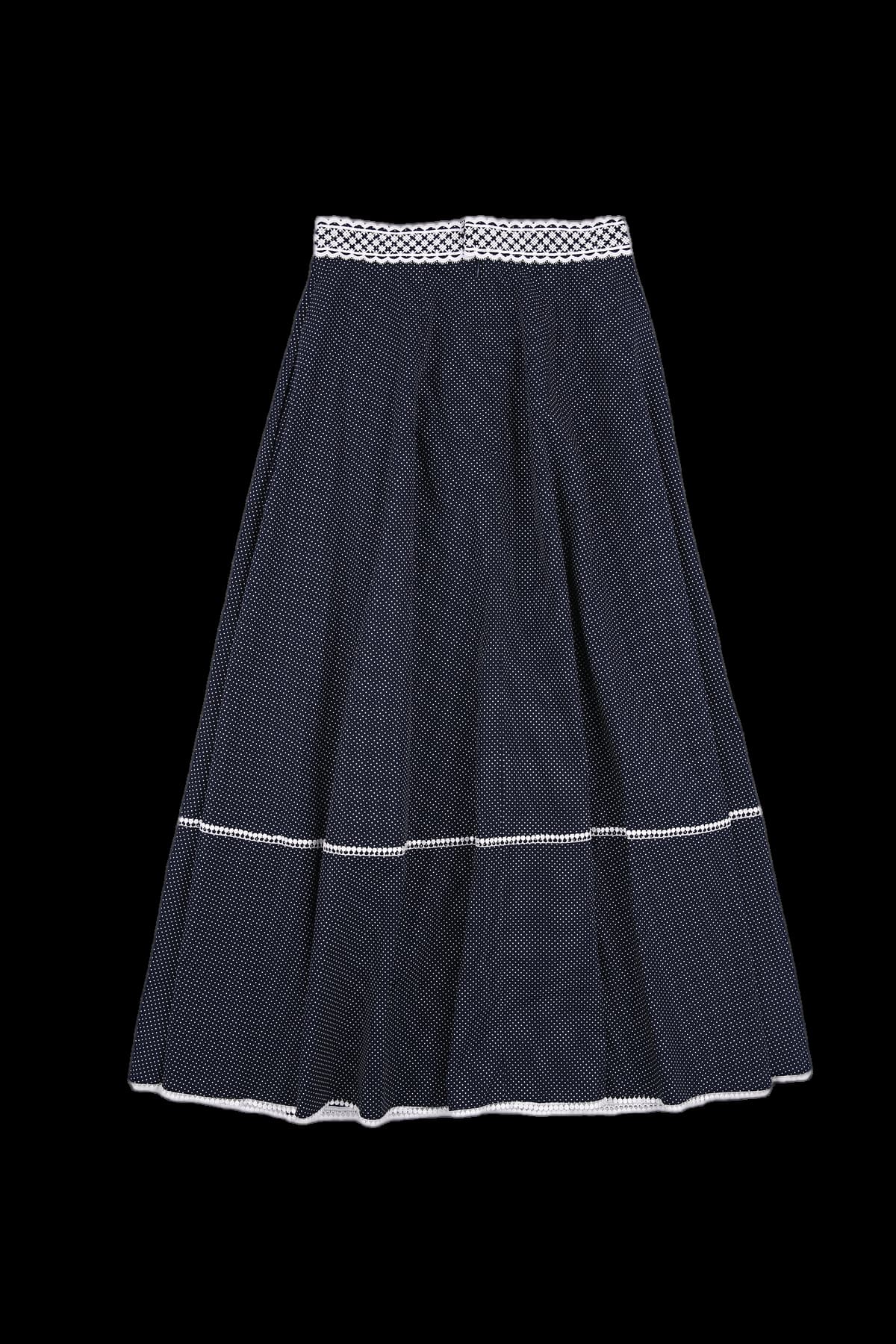 패턴 롱 스커트