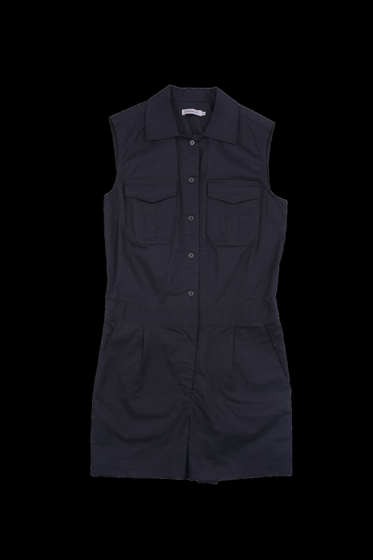 슬리브리스 코튼 원피스