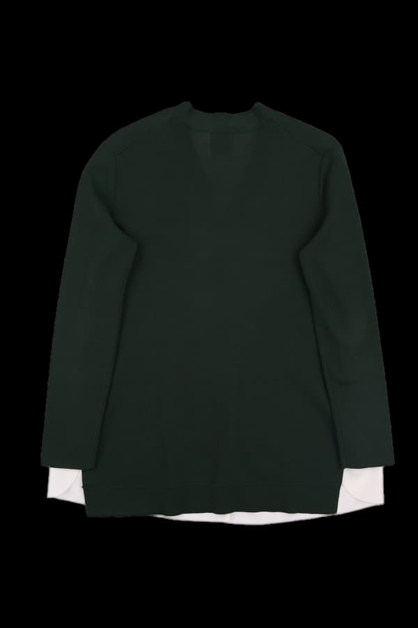 레이어 배색 가디건