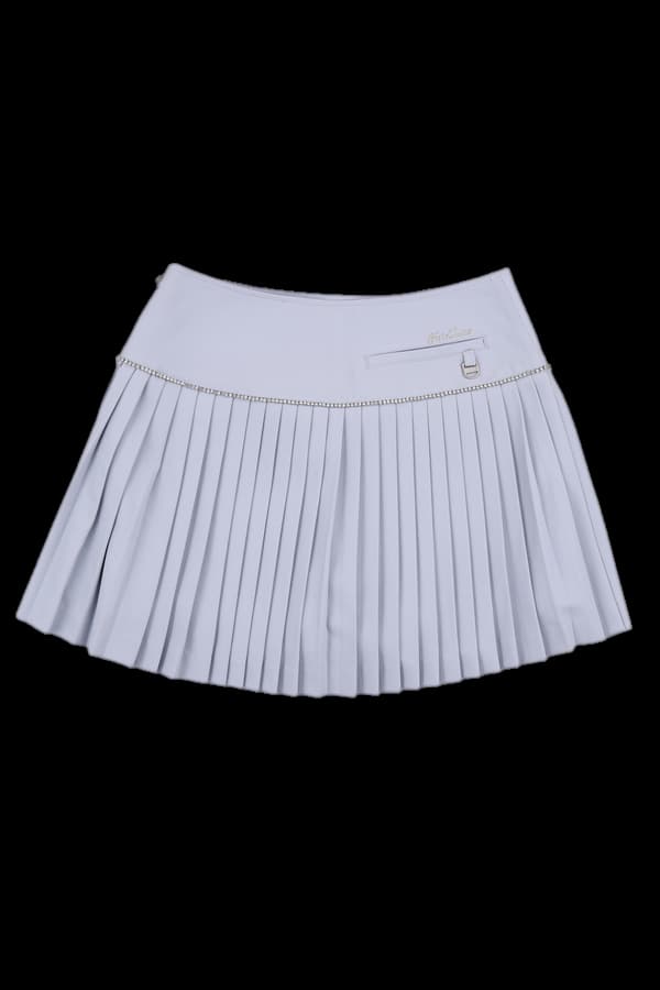 플리츠큐빅장식스커트