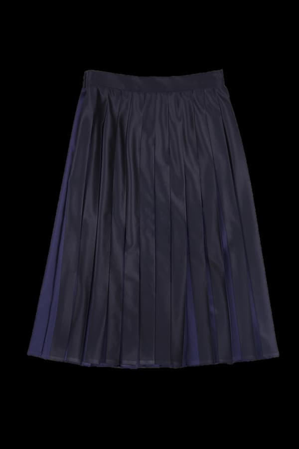 배색 플리츠스커트