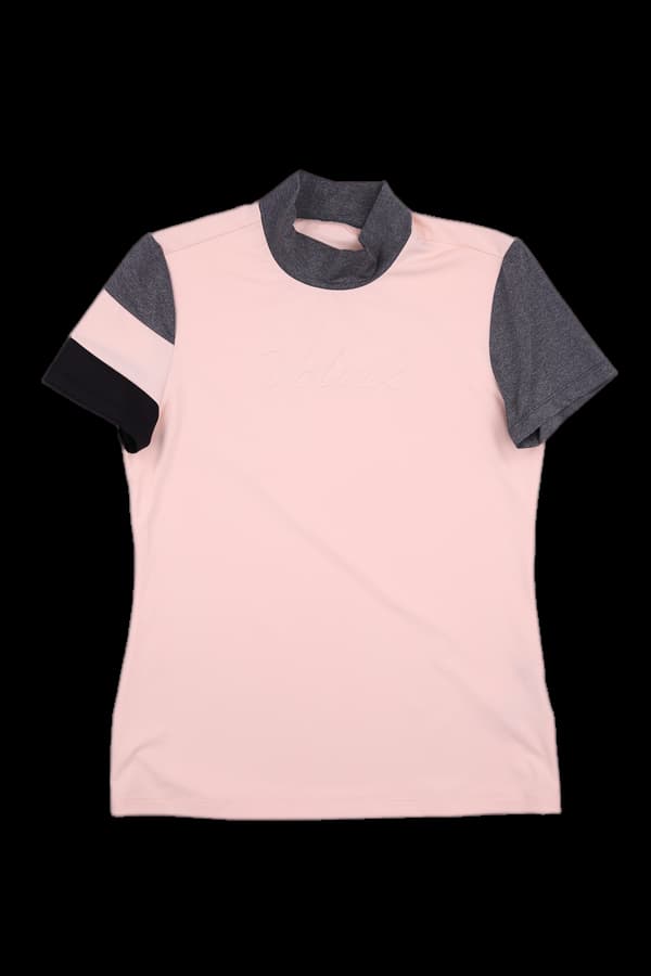 하이넥 반팔티셔츠