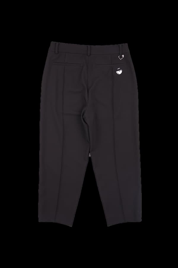 로고 8부 슬랙스 팬츠