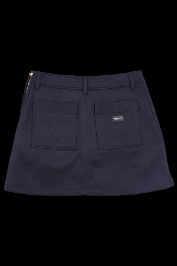 포켓 단추 미니스커트