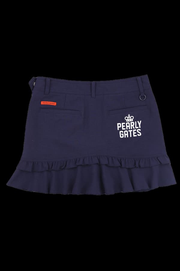 로고 레이스 스커트