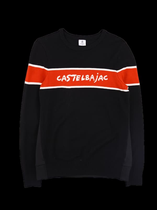 라운드로고 긴팔니트