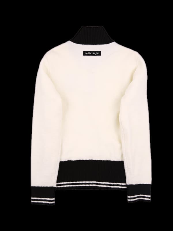 하프집업 긴팔니트