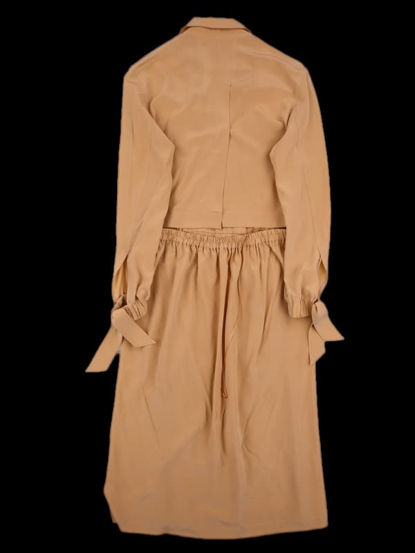 실크 롱 원피스