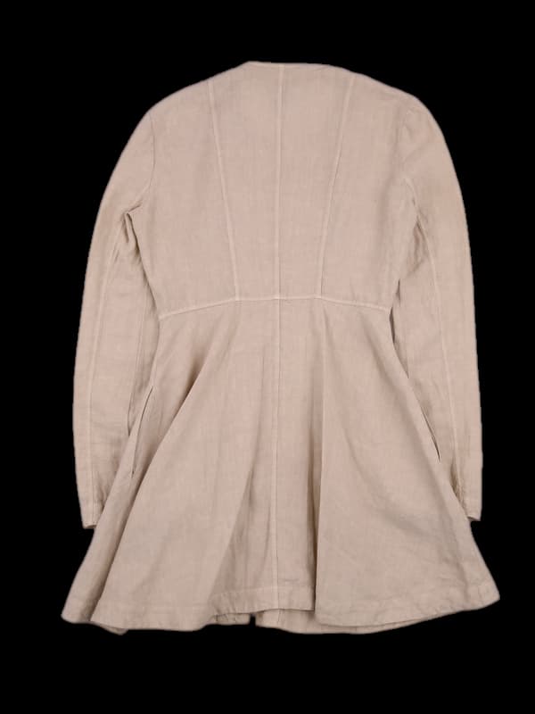 린넨 슬림 집업 원피스