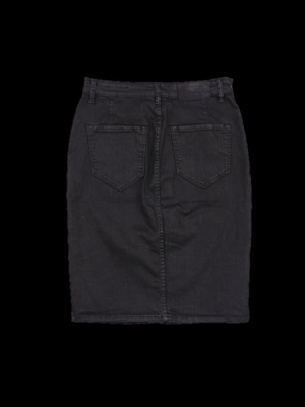 버튼 데님 스커트