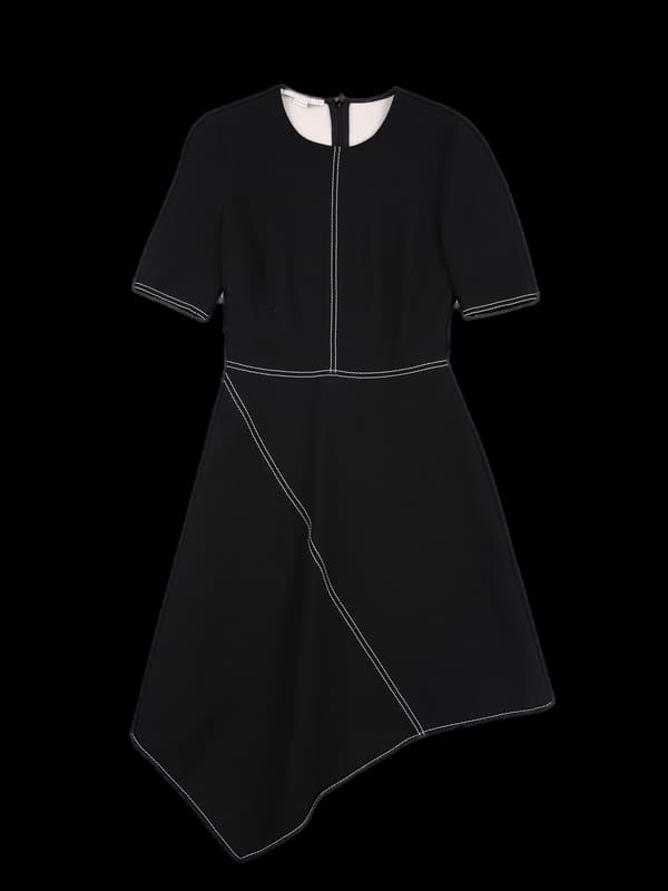 스티치 언발 원피스