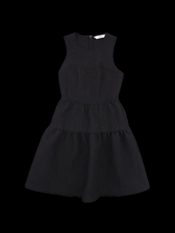 플레어 슬리브리스 원피스