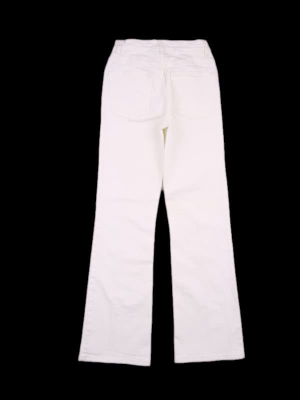 코튼 부츠컷 롱 팬츠